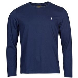 Polo Ralph Lauren - 714844759002 - T-shirt - Marineblauw - 100% Katoen, Lange Mouwen