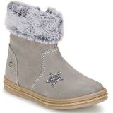 GIOSEPPO Aside - Bottines - Gris - Croûte de Cuir - Paillettes - Fourrure