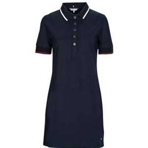 Tommy Hilfiger  REG SPLIT GLB STP POLO DRS SS  Jurken dames Marine