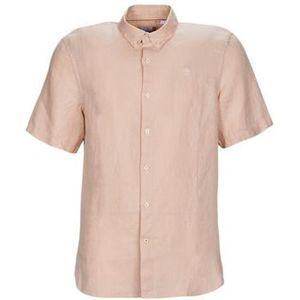 Timberland  SS Mill River Linen Shirt Slim  overhemden  heren Roze