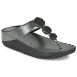 FitFlop  Halo Bead-Circle Metallic Toe-  slippers  dames Zwart