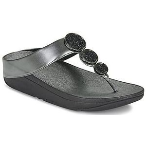 FitFlop  Halo Bead-Circle Metallic Toe-  slippers  dames Zwart