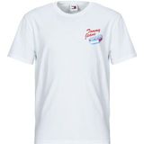 TOMMY JEANS - T-shirt - Wit - Katoen - Korte Mouwen