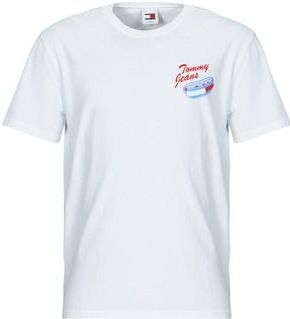 TOMMY JEANS - T-shirt - Wit - Katoen - Korte Mouwen