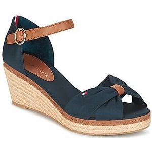 TOMMY HILFIGER - Elba - Sandalen - Marineblauw - Katoen/Leer