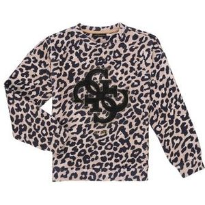 GUESS - Shirt 'Scuba' - Cappuccino/Zwart - Lange Mouwen