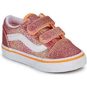 Vans  Old Skool V SUNRISE GLITTER MULTI/TRUE WHITE  Sneakers  kind Rood