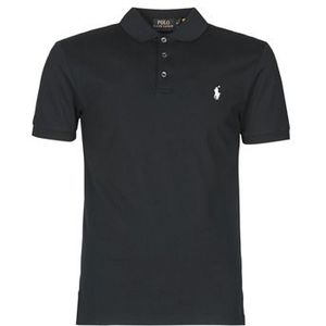 Polo Ralph Lauren  POLO CINTRE SLIM FIT EN COTON STRETCH MESH LOGO PONY PLAYER  Shirts  heren Zwart