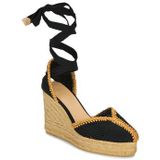 Castañer, Dames, Schoenen, Zwart, Maat: 35 EU Jute,