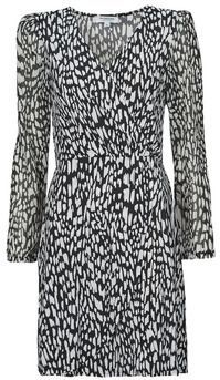 Morgan Semi-transparante Jurk met All Over Print Zwart/Wit