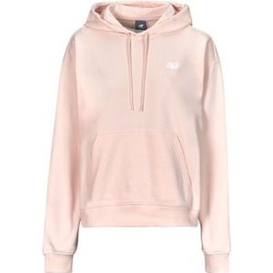 New Balance  FRENCH TERRY SMALL LOGO HOODIE  Truien  dames Roze