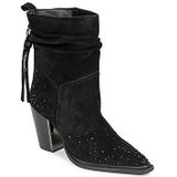 Alma EN Pena - Enkellaars - Zwart - Dames - Met Franjedetails