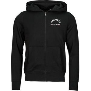 Tommy Hilfiger  ROUNDALL HOODED ZIP THROUGH  Truien  heren Zwart