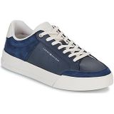 TOMMY HILFIGER - Sneakers Court - Nubuck - Marineblauw - Leer