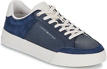 TOMMY HILFIGER - Sneakers Court - Nubuck - Marineblauw - Leer