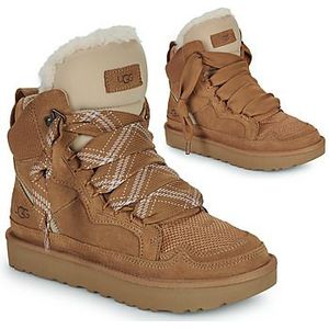 UGG - Highmel - Hoge Sneaker - Chestnut - Suède en Gerecycled Canvas-Mesh