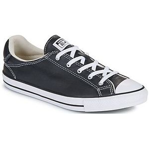 Converse - CHUCK TAYLOR ALL STAR DAINTY LUCKY LEATHER - Sneakers - Zwart - Veters