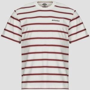 Dickies - YORK STRIPE TEE SS EGRET - T-shirt - Wit