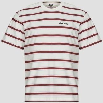 Dickies - YORK STRIPE TEE SS EGRET - T-shirt - Wit
