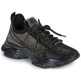 Steve Madden - Mysteria - Damestrainers - Zwart metaal - Gevoerde Zool