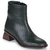 Gioseppo - Bexley - Enkellaarsjes - Handgeweven Leer - Hakhoogte 4.5 cm - Schachthoogte 15 cm