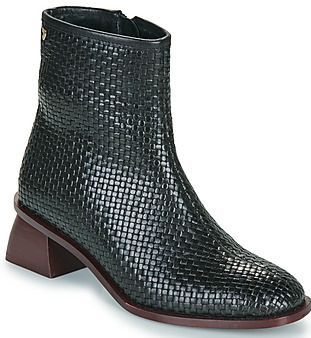 Gioseppo - Bexley - Enkellaarsjes - Handgeweven Leer - Hakhoogte 4.5 cm - Schachthoogte 15 cm