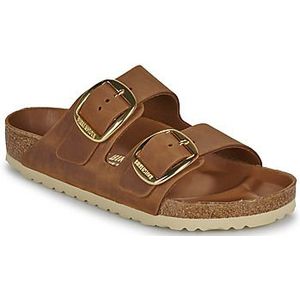 BIRKENSTOCK  Arizona Big Buckle LEOI Cognac HEX  slippers  dames Bruin