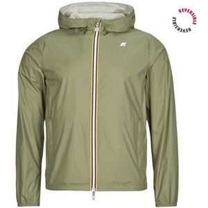 K-way - K2124EW Jake Plus 2 - Omkeerbaar Jack - Groen - Casual - Nylon - Lange Mouwen