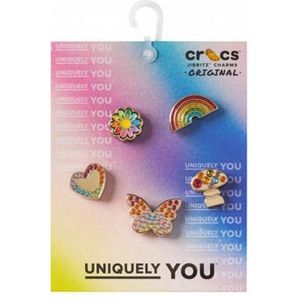 Crocs  Rainbow Elvtd Festival 5 Pack  Schoenaccessoires dames Multicolour