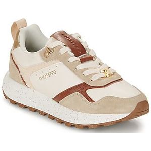 GIOSEPPO - Copake - Damessneakers - Beige - Lamsvacht en Metallic Accenten