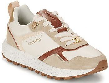 GIOSEPPO - Copake - Damessneakers - Beige - Lamsvacht en Metallic Accenten