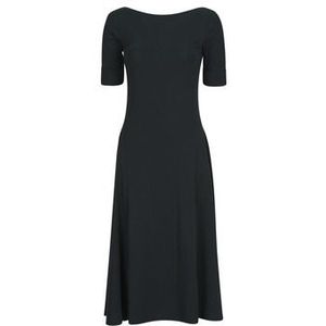 LAUREN RALPH LAUREN - Halflange Jurk - Zwart - Katoen
