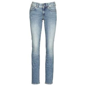 G-Star Raw  MIDGE MID STRAIGHT WMN  Broeken  dames Blauw