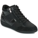 GEOX - Myria - Hoge Sneakers - Zwart - Leer