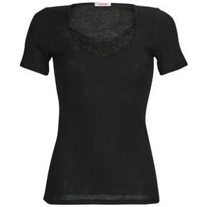 Damart  CLASSIC SHORT SLEEVE T-SHIRT GRADE 3  Onderhemden dames Zwart