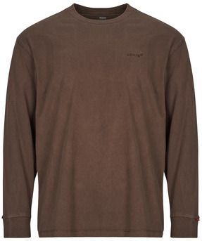 Levis - LS AUTHENTIC TEE - T-shirt - Bruin - Lange Mouw