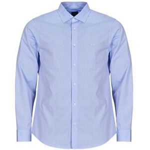 Armani Exchange - Overhemd - Blauw - Katoen