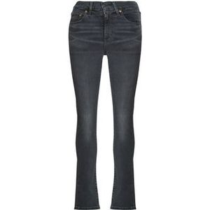 LEVI'S - 724 High Rise Straight - Jeans - Blauw - Denim materiaal