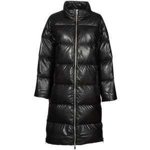MICHAEL Michael Kors - LONG FAUX LTHR PUFFER - Donsjas - Zwart