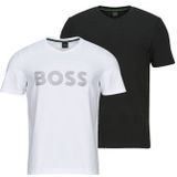 BOSS - 10273414 - T-shirt - Zwart - Katoen - Tweepack