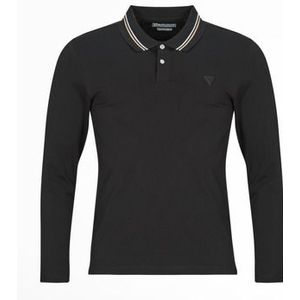 Guess  OLIVER LS POLO  shirts  heren Zwart