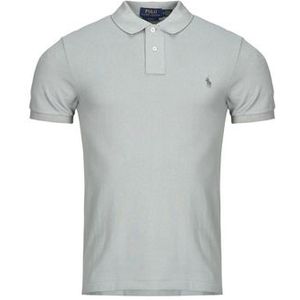 Polo Ralph Lauren - Poloshirt - Lichtgrijs - Slanke Pasvorm - Katoen