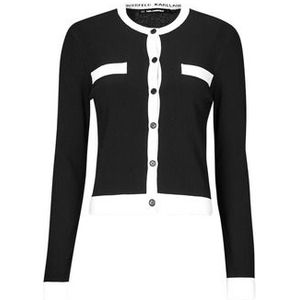 Karl Lagerfeld  CLASSIC LSLV CARDIGAN  Vesten  dames Zwart