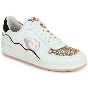 Bons baisers de Paname  LOULOU BLANC ROSE GOLD GLITTER  Sneakers  dames Wit
