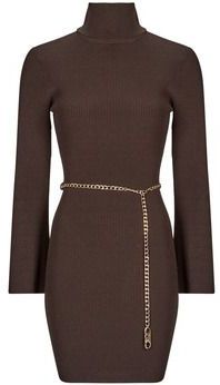 Michael Kors - Ketting Mini Jurk - Bruin - A-lijn jurken