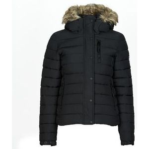 Superdry  CLASSIC FAUX FUR FUJI JACKET  jassen  dames Zwart