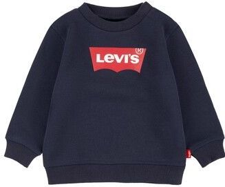 Levi's - Batwing - Babysweater - Ronde Hals - Fleece - Zwart - 60% Katoen, 40% Polyester