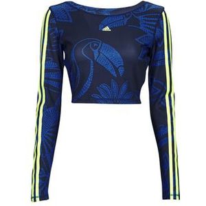 adidas  FARM CROP LS  Truien  dames Blauw