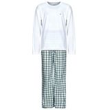 Tommy Hilfiger Heren LS Geweven PJ SET PRINT UM0UM03663 Set, Wit, XS, Wit (Wit/Mini Tartan), XS