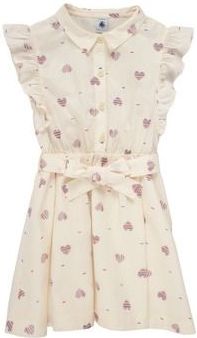 Petit Bateau - A0dgt - Mouwloze Jurk - Ecru/Meerkleurig - 3 Jaar